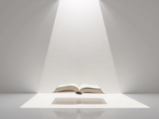 牧师角色概念图，身穿白色长袍手持圣典，周围有神圣光芒，庄严神圣