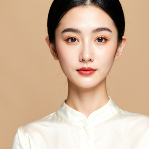 副会头像，三十岁左右女性头像，穿白色衬衫，背景为游戏场景，智慧优雅